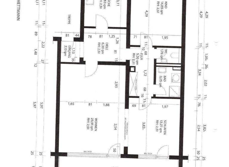 Wohnung zum Kauf 285.000 € 3 Zimmer 89,2 m² 1. Geschoss Moselstr. 22 Mettmann 40822
