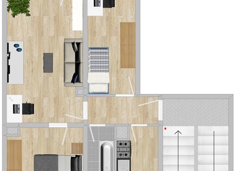 Wohnung zur Miete 360 € 3 Zimmer 60,1 m²<br/>Wohnfläche 4.<br/>Geschoss Segouer Str. 9E Weida Riesa 01587