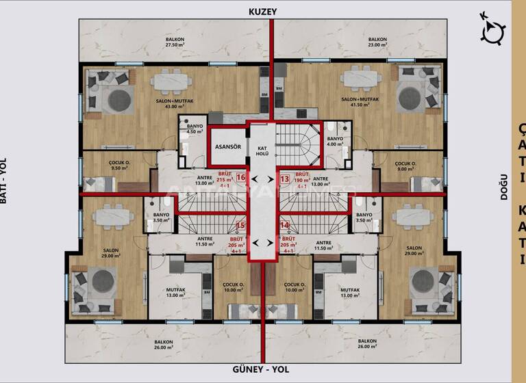 Wohnung zum Kauf 156.000 € 3 Zimmer 105 m² EG Antalya 07070