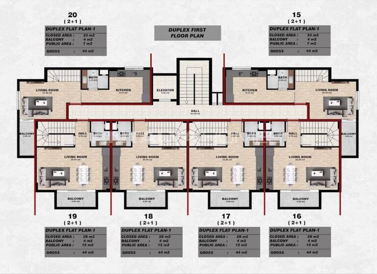 Penthouse zum Kauf 255.000 € 3 Zimmer 90 m² EG Antalya 07400