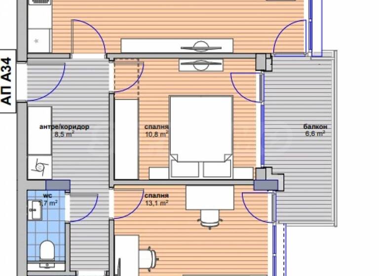 Wohnung zum Kauf 252.519 € 3 Zimmer 95 m² Sofia