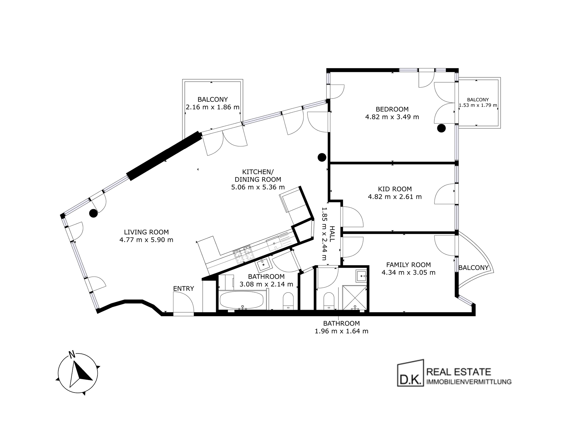 Wohnung zum Kauf 895.000 € 4 Zimmer 108 m²<br/>Wohnfläche 2.<br/>Geschoss Pommersche Straße 11 Wilmersdorf Berlin 10707