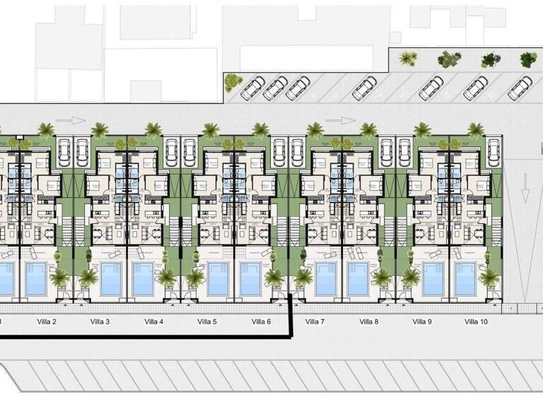 Villa zum Kauf - Erstbezug provisionsfrei 374.900 € 4 Zimmer 128 m² 228 m² Grundstück Los Nietos 30383