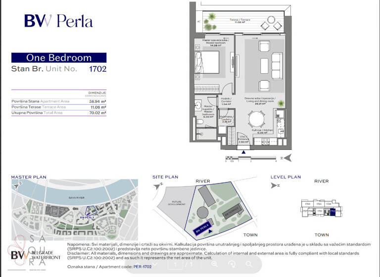 Wohnung zum Kauf - Erstbezug provisionsfrei 570.000 € 2 Zimmer 58,9 m² Belgrad Waterfront 11000