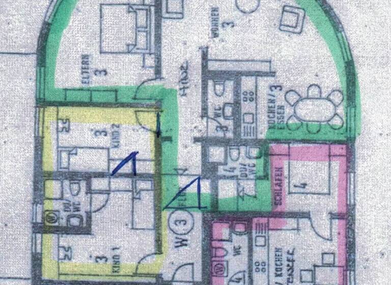 Wohnung zur Miete 800 € 2 Zimmer 80 m² 1. Geschoss Herrlingen 89134