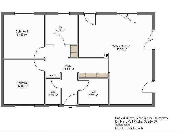 Bungalow zum Kauf provisionsfrei 459.500 € 3 Zimmer 100 m² 496 m² Grundstück Bad Griesbach Bad Griesbach i.Rottal 94086