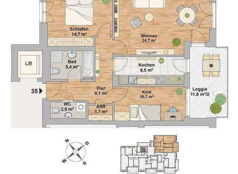 Wohnung zur Miete 1.500 € 3 Zimmer 83,3 m² 2. Geschoss frei ab sofort Leipziger Vorstadt Dresden 01097