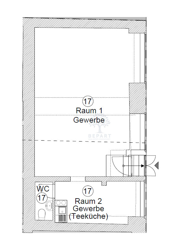 Verkaufsfläche zum Kauf provisionsfrei 6.084 € 1 Zimmer 47,5 m²<br/>Verkaufsfläche Zionskirchstraße 62 Prenzlauer Berg Berlin 10119