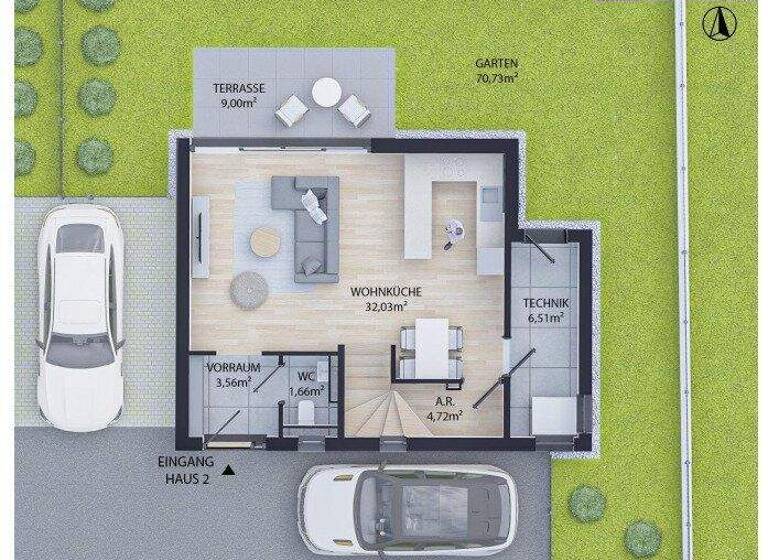 Einfamilienhaus zum Kauf - Erstbezug 769.000 € 5 Zimmer 138,1 m² Maigasse Wien 1210