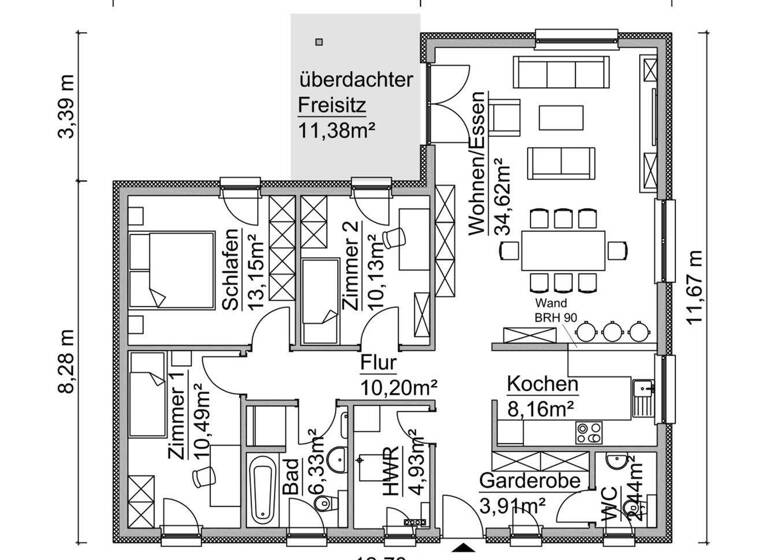 Haus zum Kauf provisionsfrei 229.000 € 4 Zimmer 116 m² 631 m² Grundstück frei ab sofort Milanweg 1 Auhagen 31553