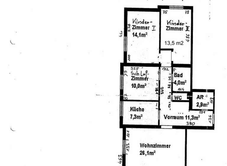 Wohnung zur Miete 1.251 € 4 Zimmer 92,6 m² 1. Geschoss Perchtoldsdorf 2380