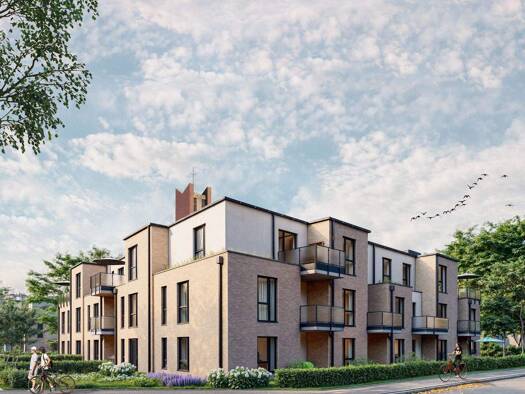 Terrassenwohnung zur Miete - Erstbezug 417 € 2 Zimmer 61,6 m² 3 Geschosse frei ab 01.04.2026 Bislicher Straße 14 Flüren Wesel 46487