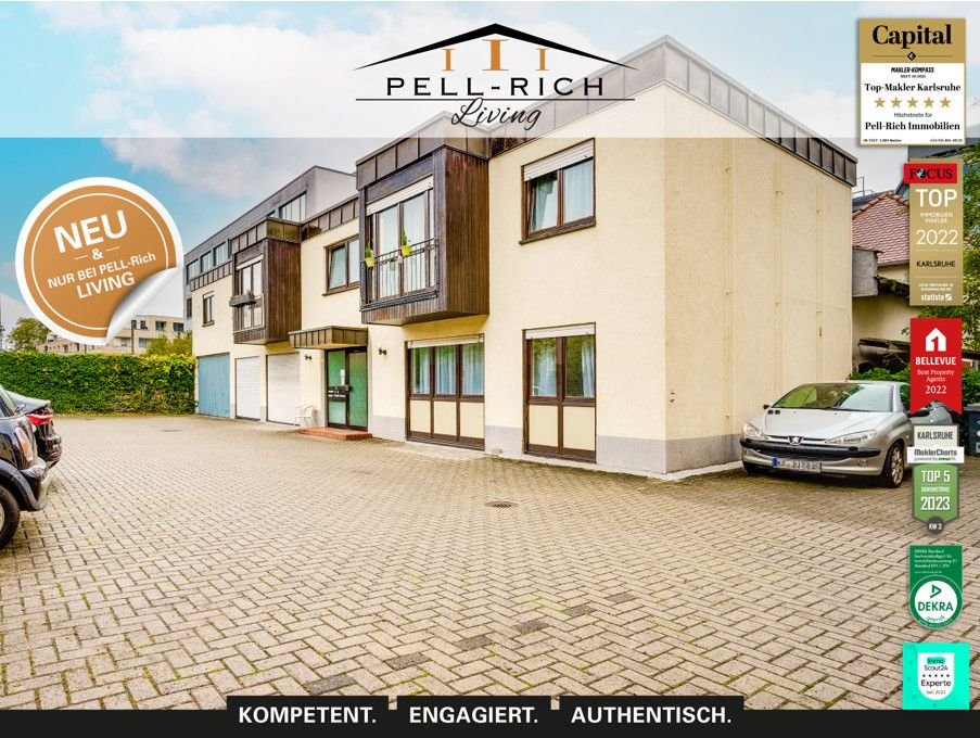 Wohnung zur Miete 650 € 2 Zimmer 43,5 m²<br/>Wohnfläche EG<br/>Geschoss 01.11.2024<br/>Verfügbarkeit Ettlingen - Kernstadt 2 Ettlingen 76275