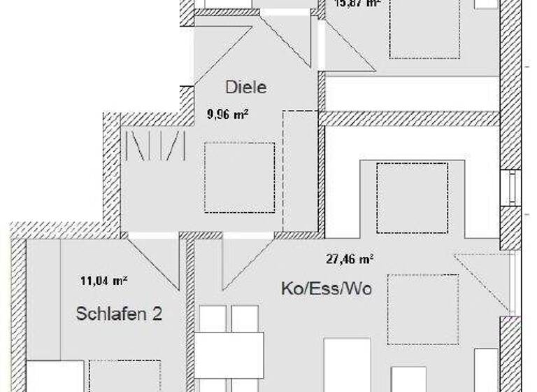 Wohnung zur Miete 825 € 3 Zimmer 74 m² Grünbacher Ring 54a St. Wolfgang Sankt Wolfgang 84427