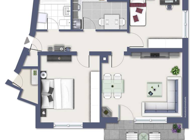 Wohnung zum Kauf 114.000 € 3 Zimmer 63,3 m² Hardheim 74736