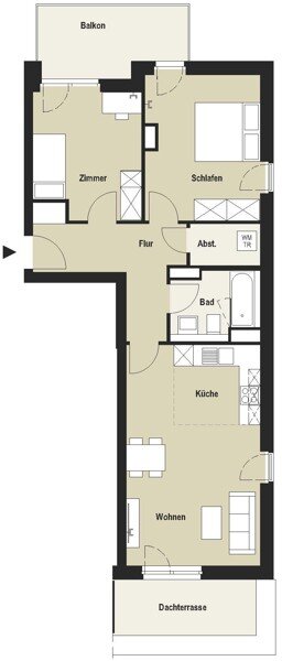 Wohnung zur Miete 1.213 € 3 Zimmer 83,3 m²<br/>Wohnfläche 1.<br/>Geschoss 01.12.2024<br/>Verfügbarkeit Heinrich-Wittkamp-Straße 14 Neckarstadt - Nordost Mannheim, Universitätsstadt 68167