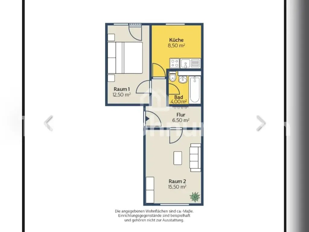 Wohnung zur Miete Tauschwohnung 350 € 2 Zimmer 46 m²<br/>Wohnfläche 2.<br/>Geschoss Mockau - Nord Leipzig 04357