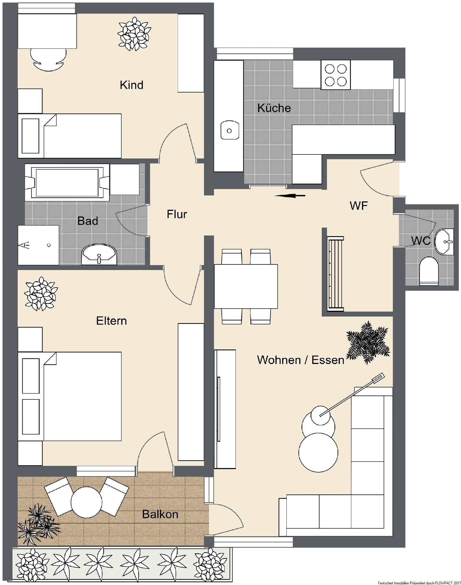 Wohnung zum Kauf 199.500 € 3 Zimmer 89,4 m²<br/>Wohnfläche Dornstadt Dornstadt 89160