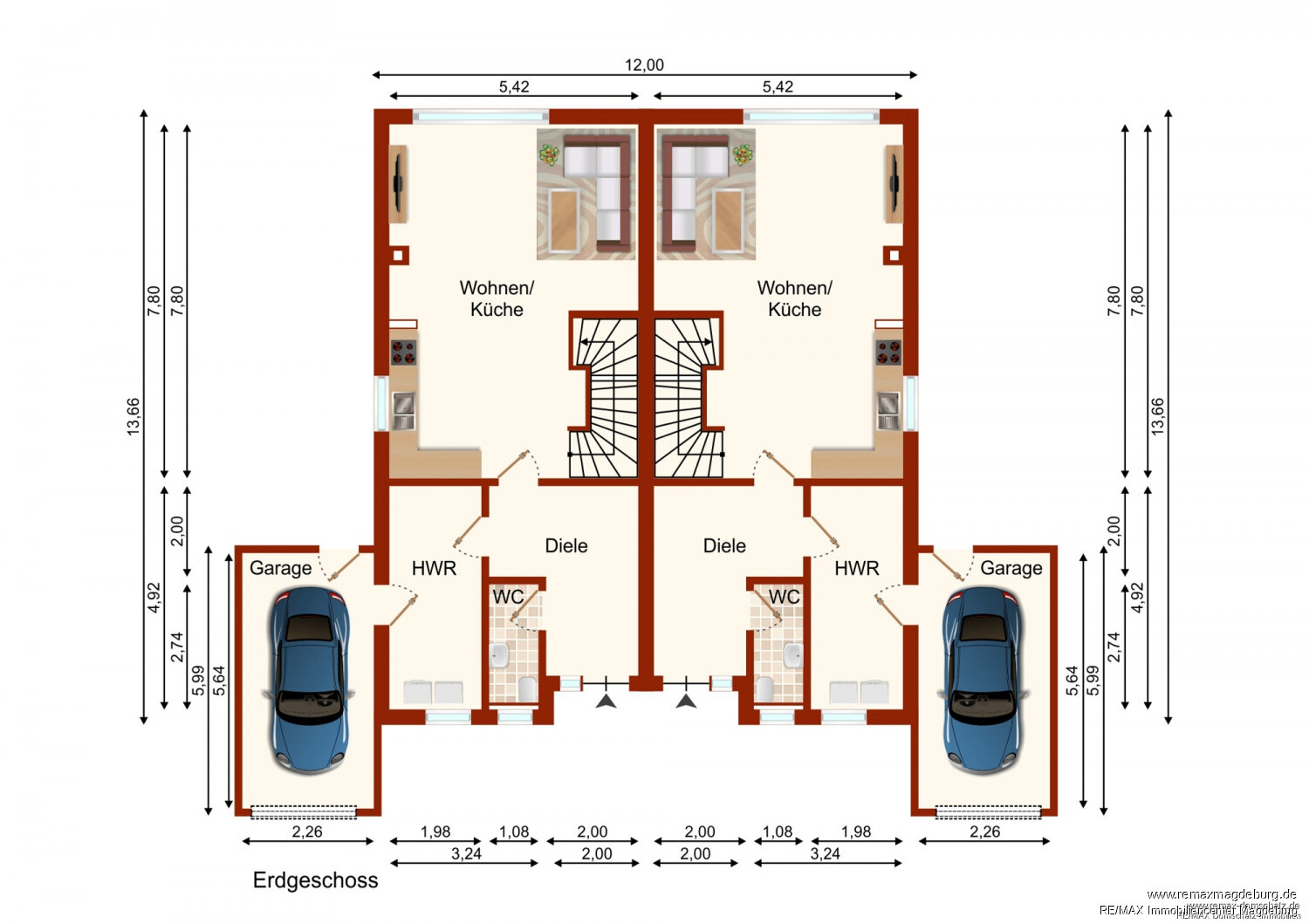 Doppelhaushälfte zum Kauf 8 Zimmer 248 m²<br/>Wohnfläche 420 m²<br/>Grundstück Wolmirstedt Wolmirstedt 39326