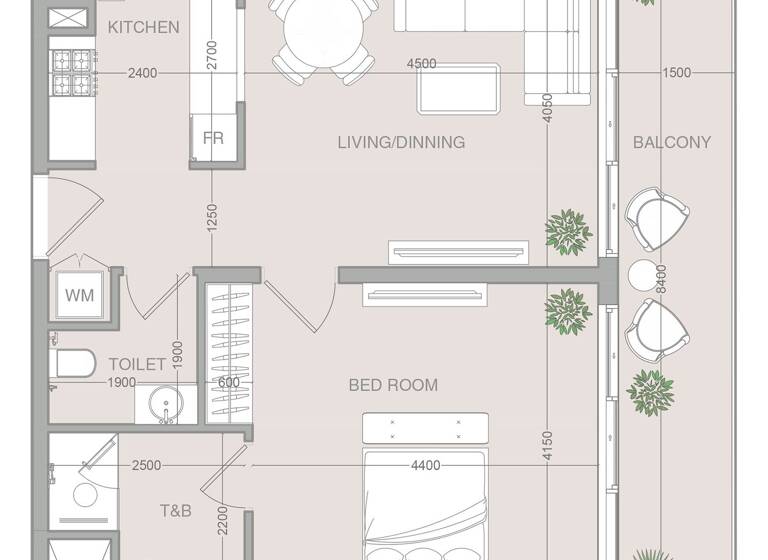 Wohnung zum Kauf provisionsfrei 285.724 € 2 Zimmer 74,5 m² Dubai 00000