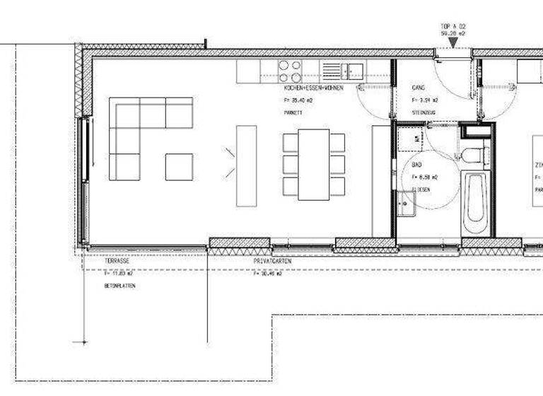 Wohnung zur Miete 975 € 2 Zimmer 59 m² EG frei ab 01.04.2026 Belruptstraße 55 Bregenz 6900