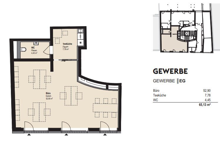 Ausstellungsfläche zur Miete 1.693 € 1 Zimmer Porzellangasse Wien 1090