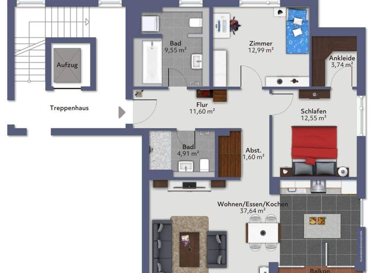 Wohnung zum Kauf 769.000 € 3 Zimmer 98 m² Marienthal Hamburg 22043