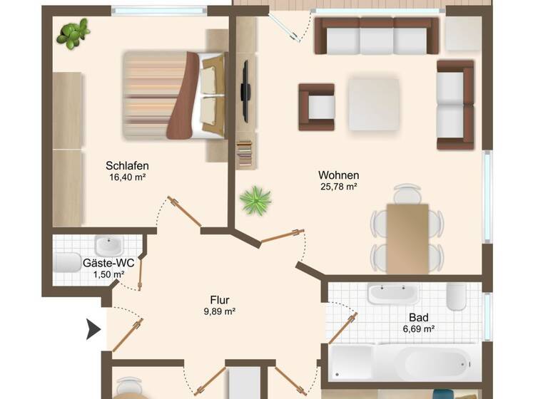 Wohnung zur Miete 710 € 3 Zimmer 82 m² EG frei ab sofort Wildeshausen 27793