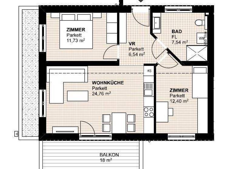 Wohnung zum Kauf 277.000 € 3 Zimmer 63 m² 1. Geschoss Schichenauer Straße 26-e St. Stefan im Rosental 8083
