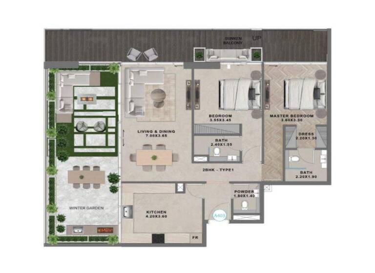 Wohnung zum Kauf - Erstbezug provisionsfrei 604.896 € 3 Zimmer 174,2 m² Al Habib Road Dubai