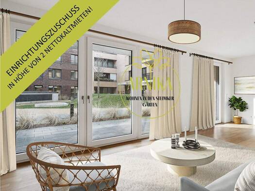 Wohnung zur Miete 730 € 2 Zimmer 66,1 m² EG Arnikaweg 8 Steimker Berg Wolfsburg 38446