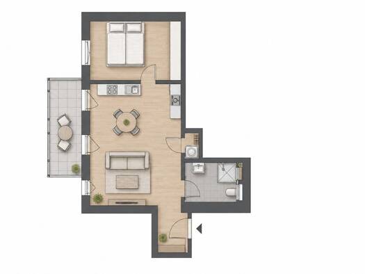 Wohnung zur Miete 740 € 2 Zimmer 51 m² Geschoss 3/4 frei ab 01.08.2026 Sellerhausen-Stünz Leipzig 04318