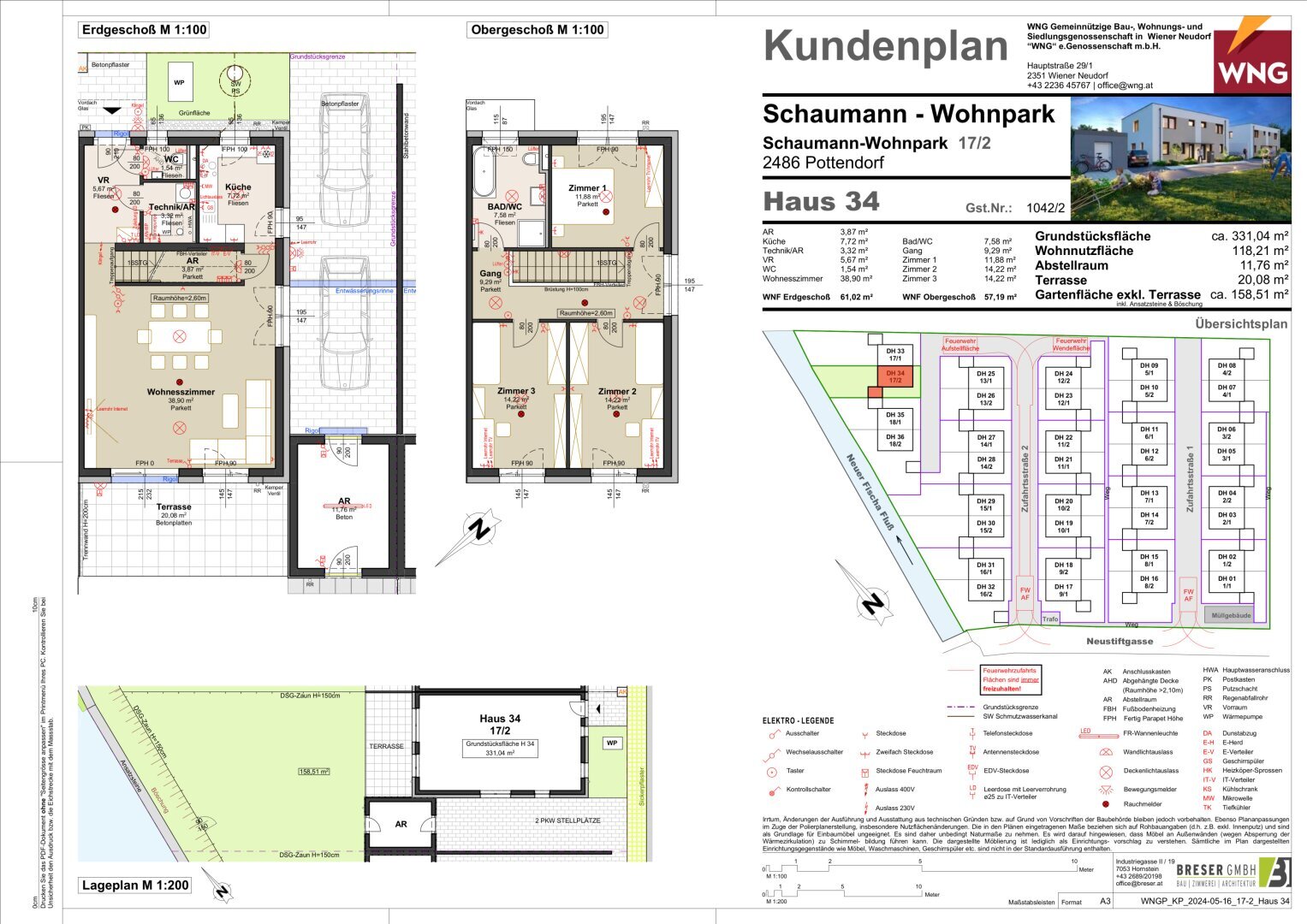 Haus zum Kauf 540.196 € 4 Zimmer 118,2 m²<br/>Wohnfläche 310,8 m²<br/>Grundstück 01.10.2025<br/>Verfügbarkeit Schaumann-Wohnpark 17 Pottendorf 2486