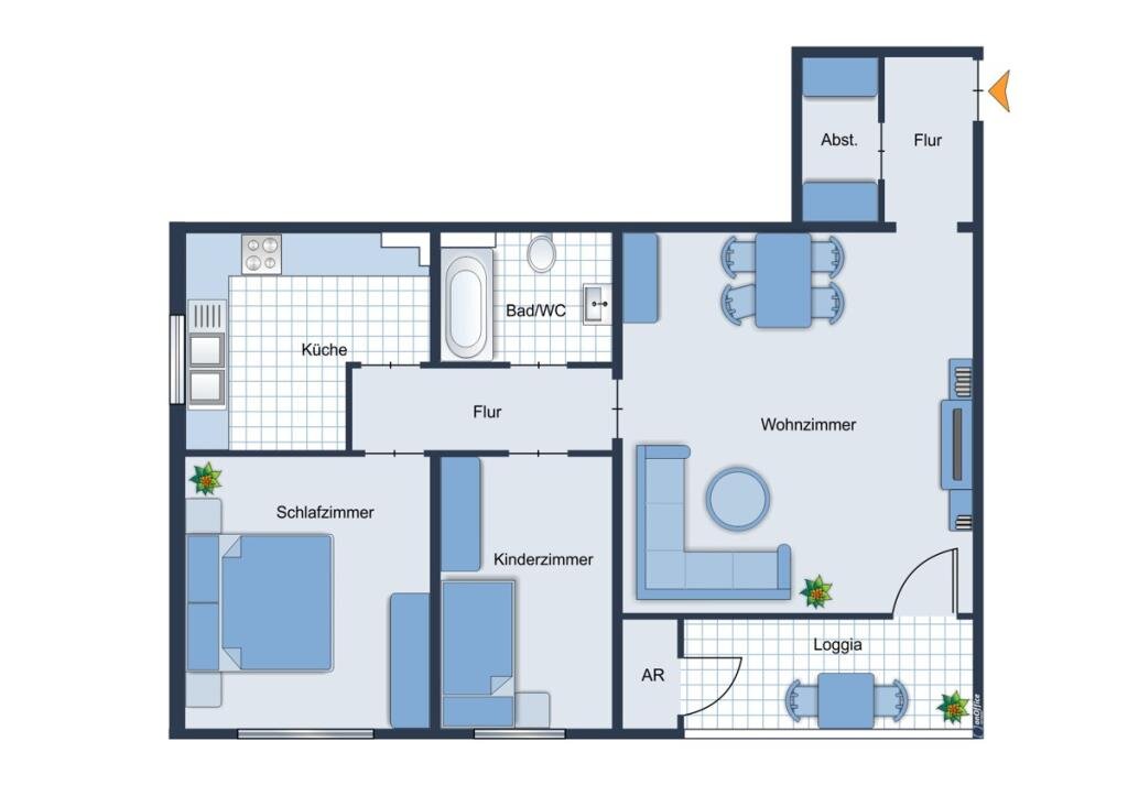 Wohnung zum Kauf provisionsfrei 189.000 € 3 Zimmer 76,7 m²<br/>Wohnfläche 2.<br/>Geschoss Behmweg 4 Schilksee Bezirk 1 Kiel 24159