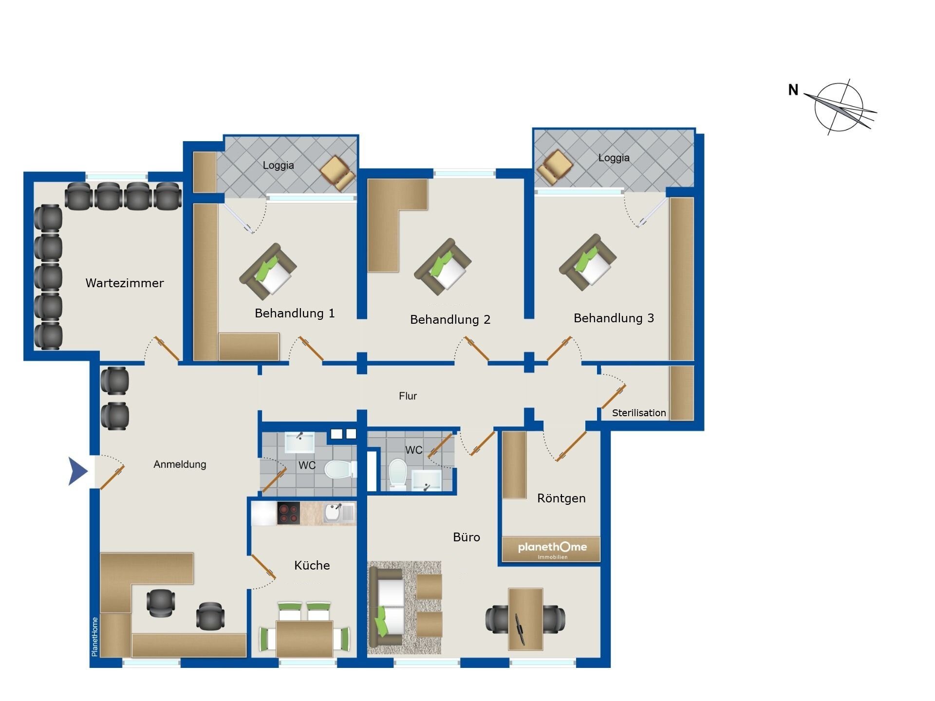 Praxis zum Kauf 169.000 € 9 Zimmer Ückendorf Gelsenkirchen 45886