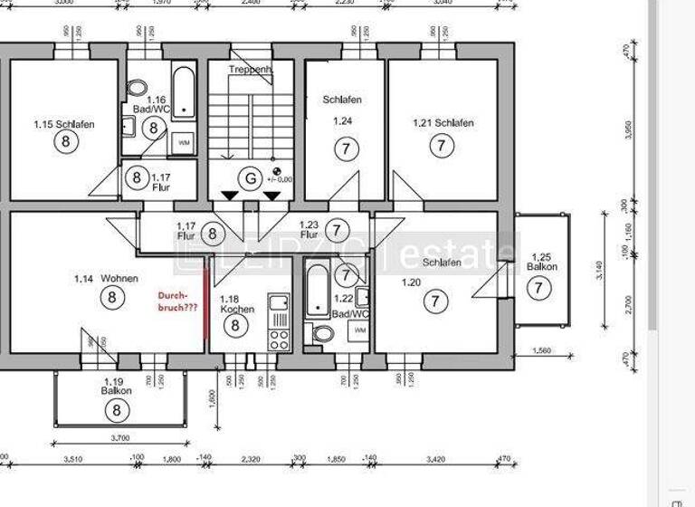 Wohnung zur Miete 800 € 5 Zimmer 97,1 m² EG frei ab 01.05.2026 Friedrich-List-Straße 31 Borna 04552
