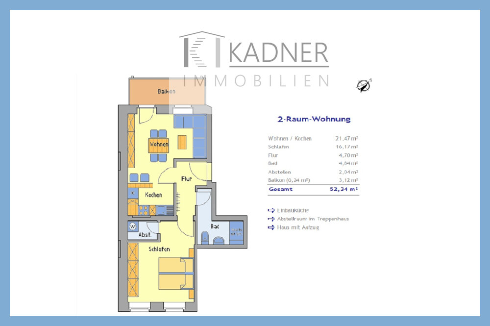 Wohnung zur Miete 361 € 2 Zimmer 52,3 m²<br/>Wohnfläche 3.<br/>Geschoss Liebknechtstr. 58 Siedlung Neundorf Plauen 08523