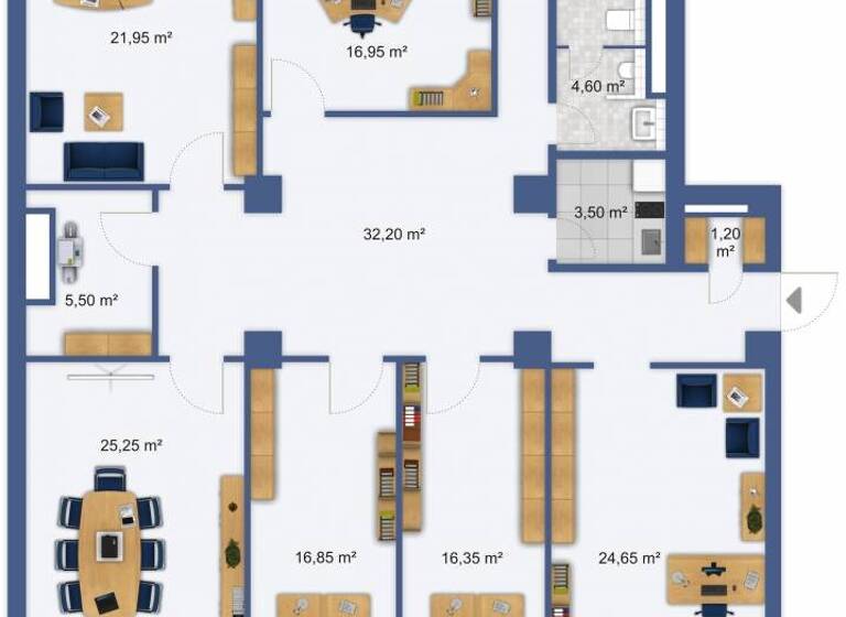 Praxis zur Miete 1.900 € 175 m² Bürofläche Kreuzstraße 2a Zentrum-Ost Leipzig 04103