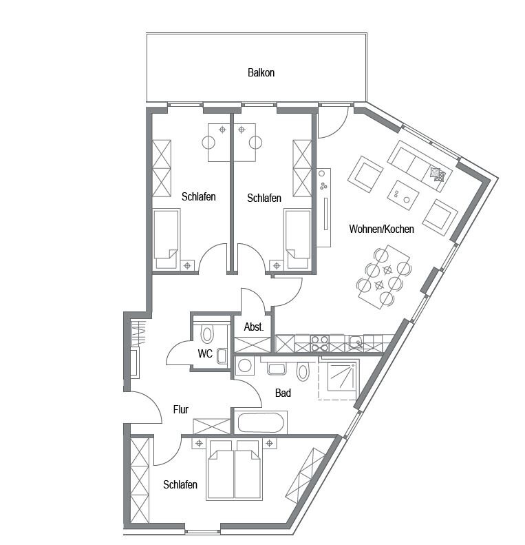 Wohnung zur Miete 1.240 € 4 Zimmer 107,1 m²<br/>Wohnfläche 1.<br/>Geschoss 01.02.2025<br/>Verfügbarkeit Weiseler Straße 55 Butzbach Butzbach 35510