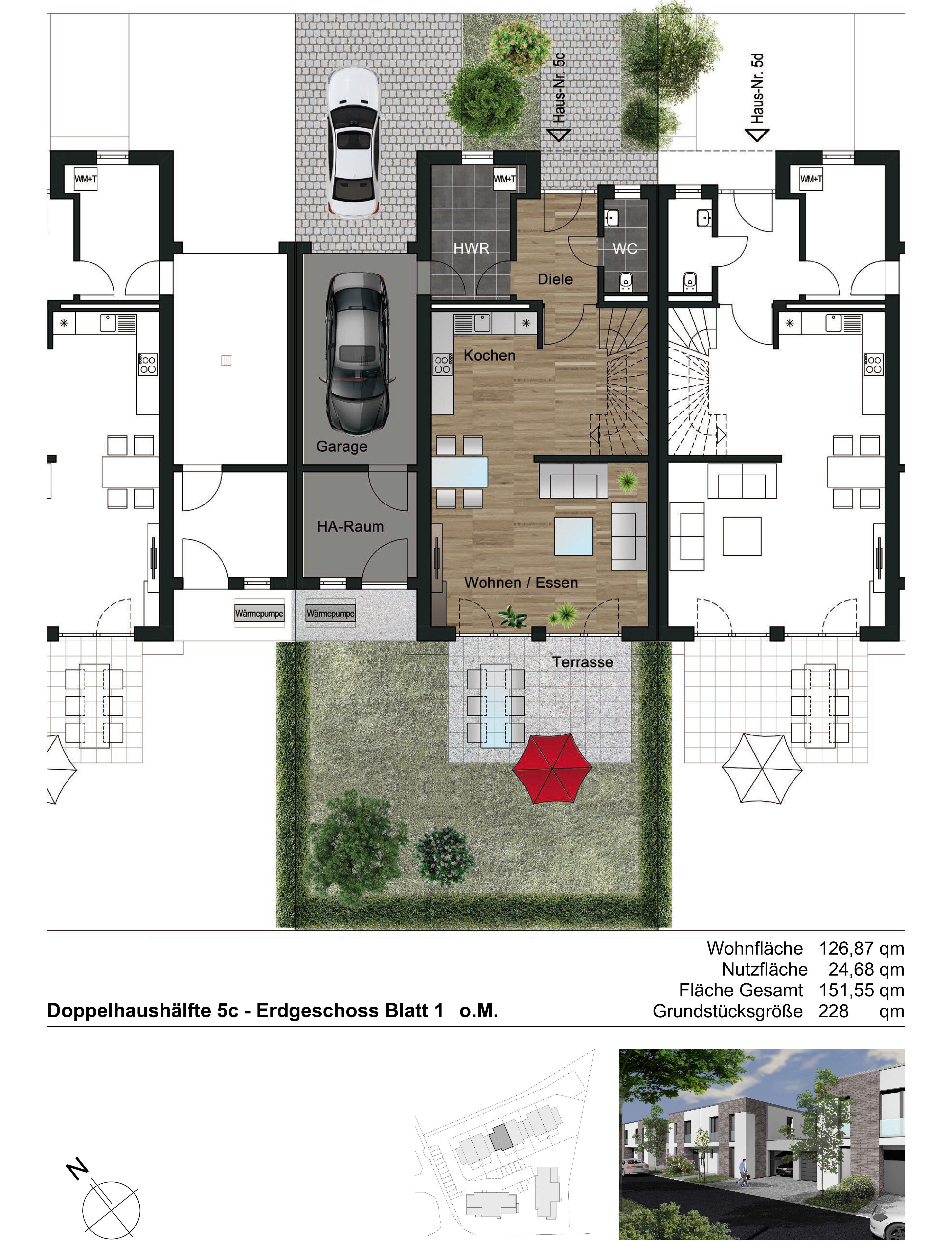 Doppelhaushälfte zur Miete 1.710,88 € 4 Zimmer 126,9 m²<br/>Wohnfläche 228 m²<br/>Grundstück Külzauer Weg 5c Möser Lostau 39291