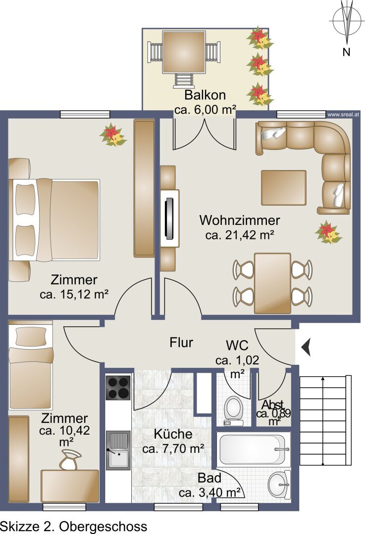 Wohnung zum Kauf 339.000 € 3 Zimmer 67 m²<br/>Wohnfläche 2.<br/>Geschoss Salzburg Salzburg 5020