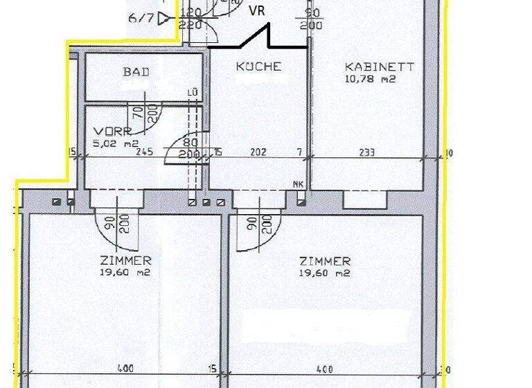 Wohnung zum Kauf 299.000 € 2,5 Zimmer 71,7 m² 1. Geschoss Wien 1150