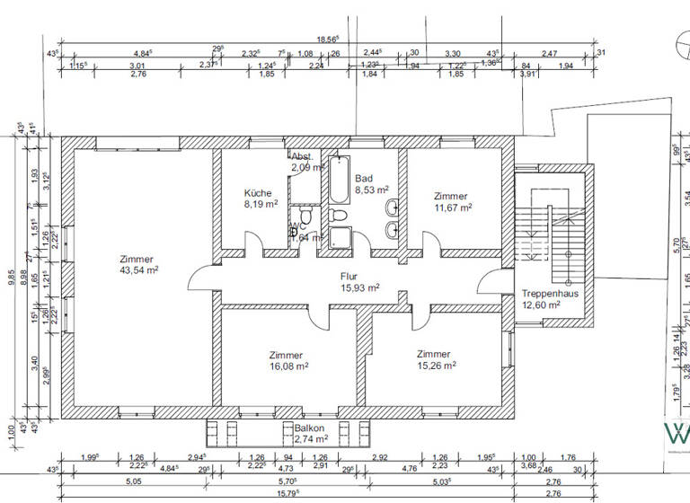 Wohnung zum Kauf 1.049.000 € 8 Zimmer 206 m² Innenstadt Braunschweig 38100