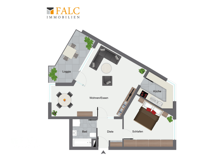Wohnung zum Kauf 299.000 € 2 Zimmer 76,1 m²<br/>Wohnfläche 1.<br/>Geschoss Böblingen Böblingen 71034