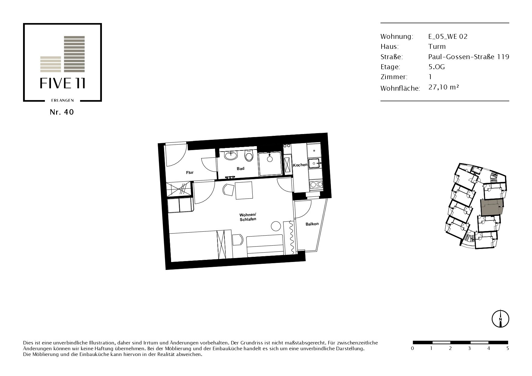 Wohnung zur Miete 590 € 1 Zimmer 27,1 m²<br/>Wohnfläche 01.03.2025<br/>Verfügbarkeit Paul-Gossen-Straße 119 Rathenau Erlangen 91052