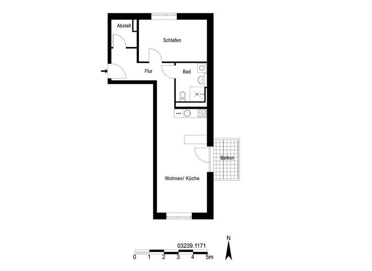 Wohnung zur Miete 732 € 2 Zimmer 59,2 m² 1. Geschoss Gadebuscher Straße 25 Kaulsdorf Berlin 12619
