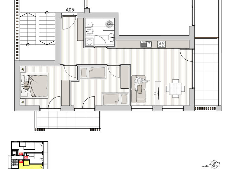 Wohnung zum Kauf 468.000 € 3 Zimmer 62,6 m² 1. Geschoss Sarnser Straße 17 Brixen 39042