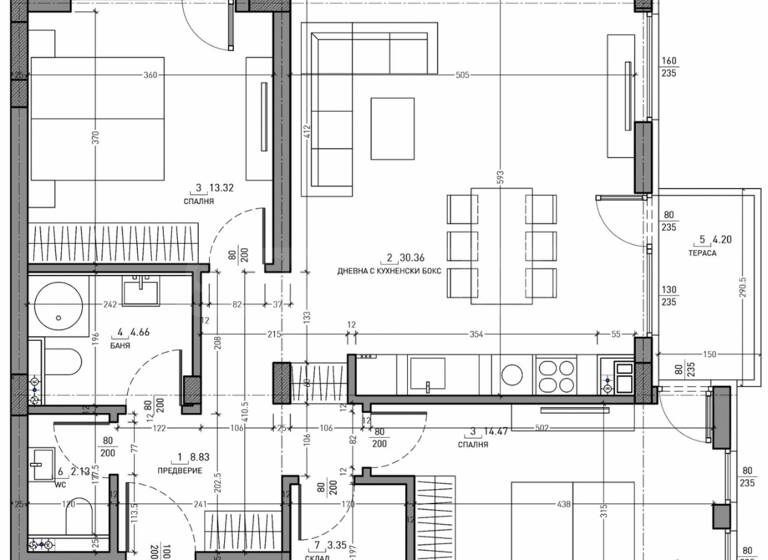 Wohnung zum Kauf 330.000 € 3 Zimmer 118 m² Sofia