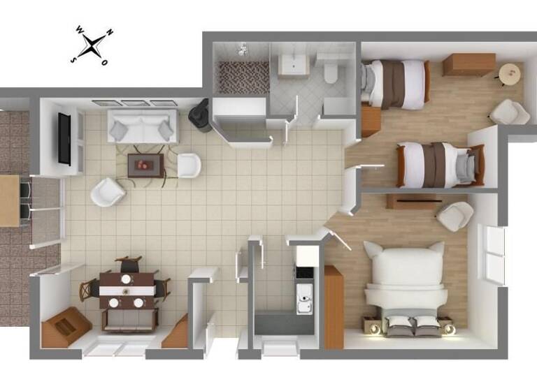 Wohnung zum Kauf 323.000 € 3 Zimmer 62,4 m²<br/>Wohnfläche EG<br/>Geschoss Born a. Darß 18375