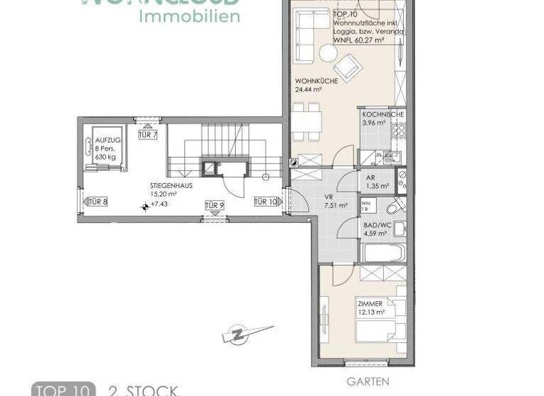 Wohnung zum Kauf 355.000 € 2 Zimmer 2. Geschoss Wien,Ottakring 1160